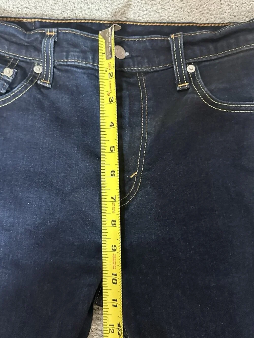 Levi's Jeans Men’s 33x29 (Tag 33/30) 512 Dark Wash Slim Taper Denim Low Rise
